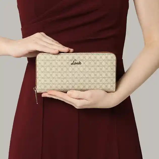 LAVIE Women Casual Beige Artificial Leather Wallet